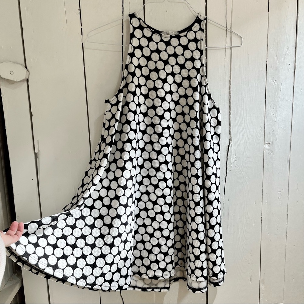 Mod Polka Dot Mini Dress - image 3